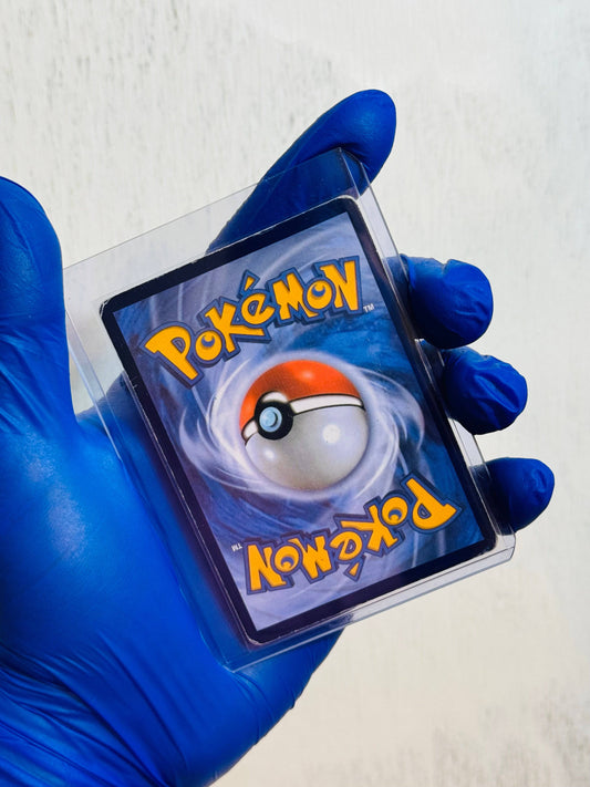Mega Gengar EX Pokémon card by BlueGloveTCG featuring a detailed illustration of Mega Gengar in dynamic pose.