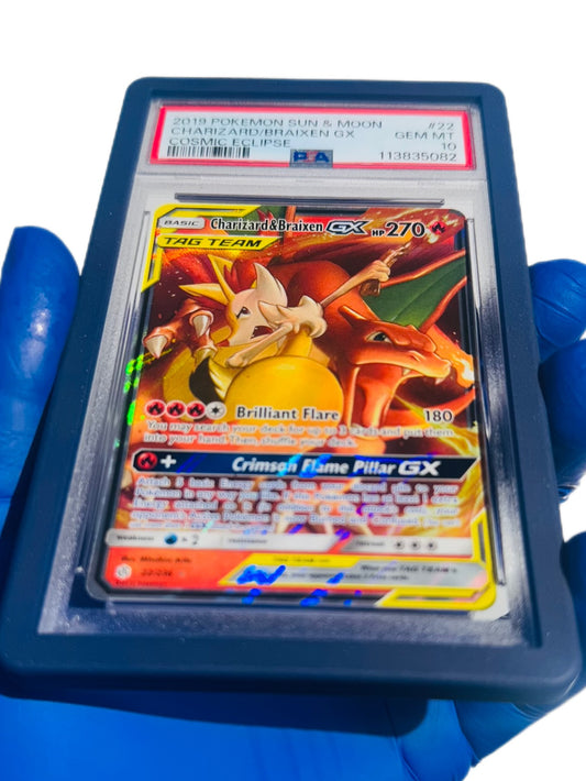 Charizard & Braiden GX Tag Team Psa 10
