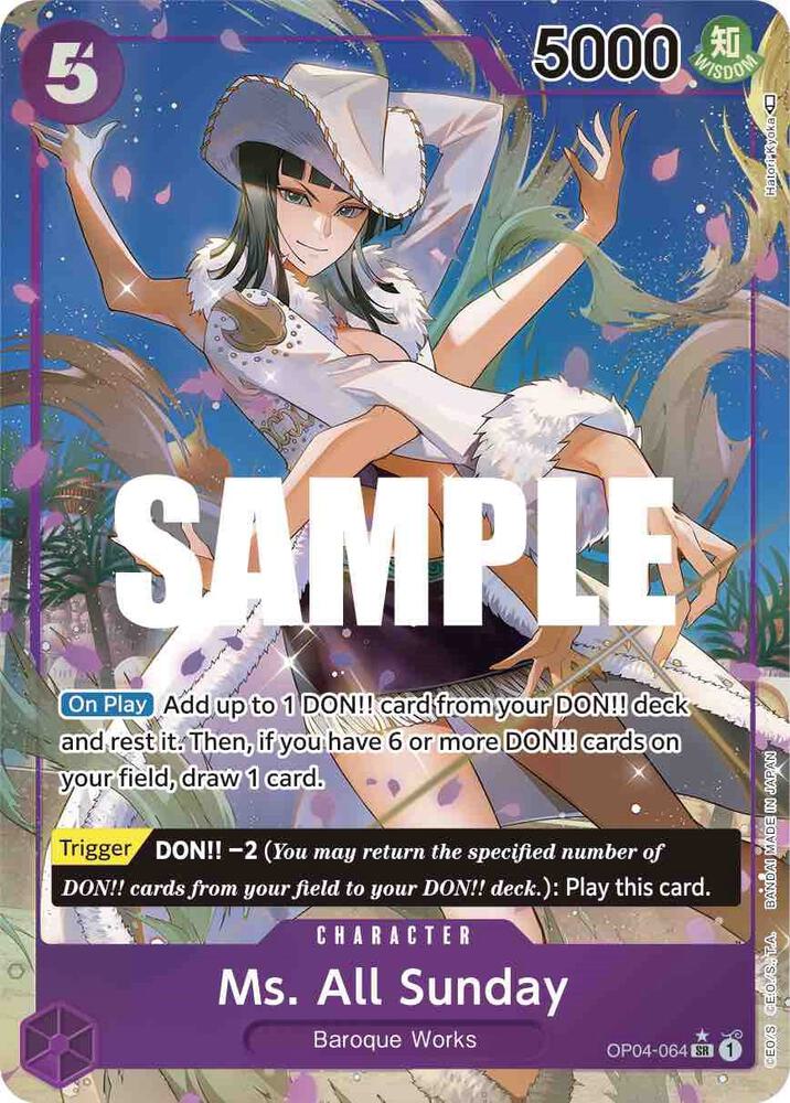 Ms. All Sunday (Alternate Art) - Kingdoms of Intrigue - OP04-064