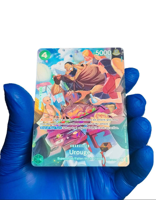 BlueGloveTCG Urouge SP single trading card with detailed artwork featuring the character Urouge in vibrant colors.