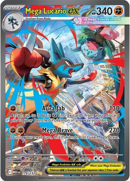 Mega Lucario ex - 179/132 - ME01: Mega Evolution - 179/132