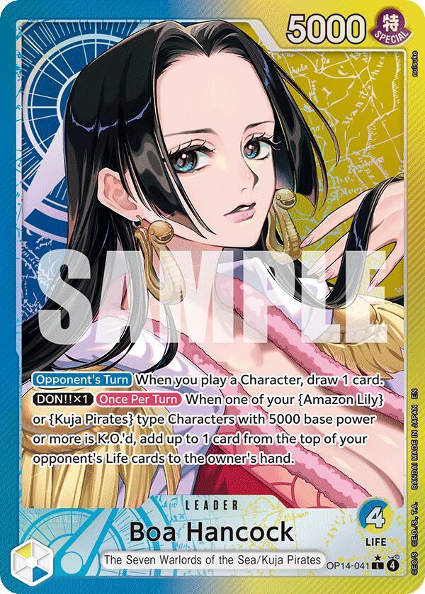 Boa Hancock - OP14-041 (Alternate Art) - The Azure Sea's Seven - OP14-041