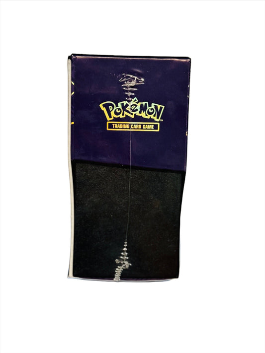 BlueGloveTCG Paldean Fates ETB with Pokémon card sleeves, dice, and storage boxes for trading card game enthusiasts