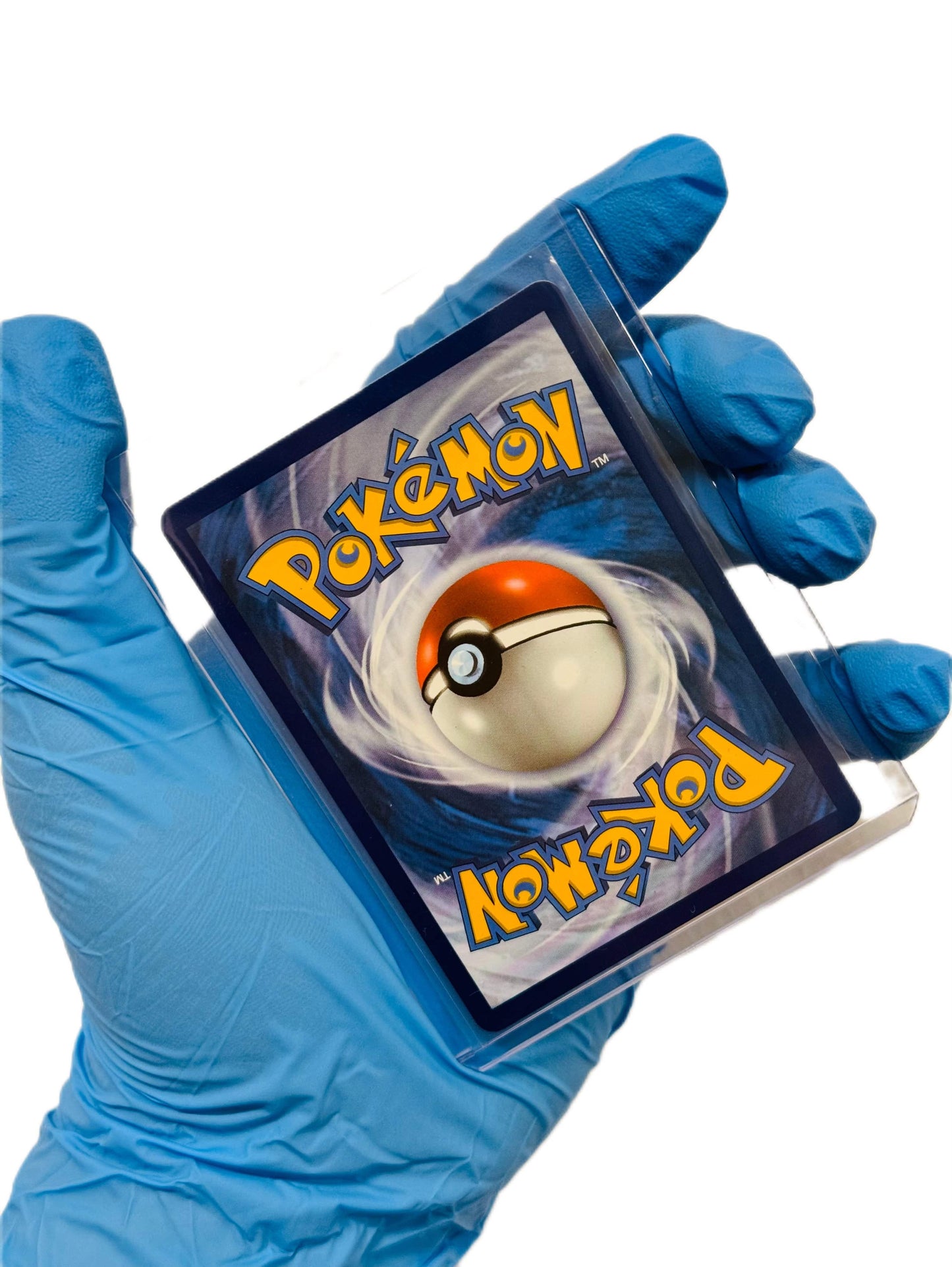 BlueGloveTCG Mew Ex holographic single trading card featuring a detailed illustration of Mew Ex Pokémon.