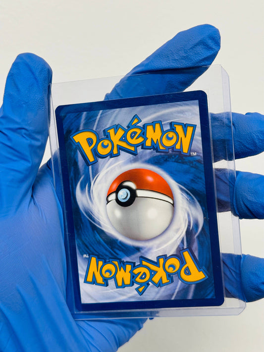 Galarian Articuno Pokémon card by BlueGloveTCG featuring a majestic icy bird with blue and white feathers on a snowy background.