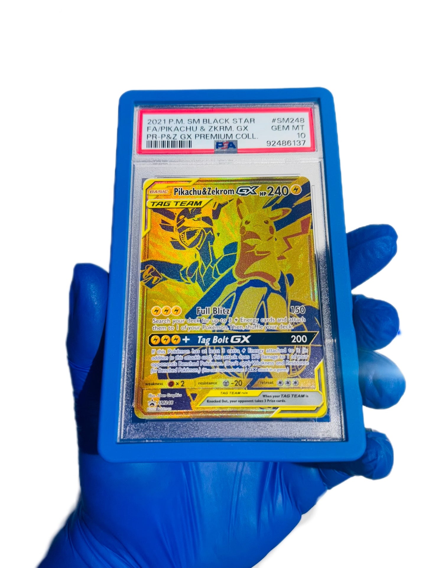 Pikachu & Zekrom GX Tag Team Psa 10