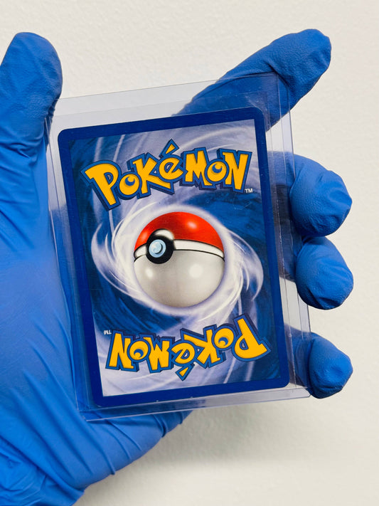 Pikachu Neo Genesis single trading card from BlueGloveTCG, featuring Pikachu illustration on a collectible Pokémon card.