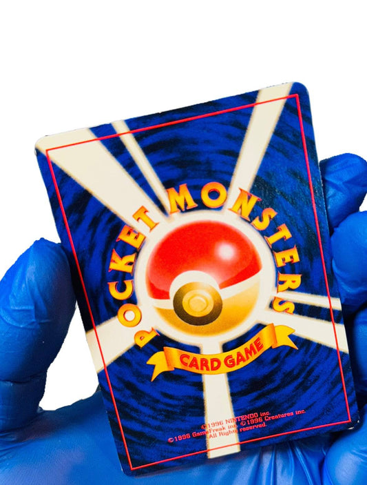 BlueGloveTCG Blaine’s Charizard Holo Pokémon card featuring a vibrant, full-color illustration of the iconic fire-type Pokémon.