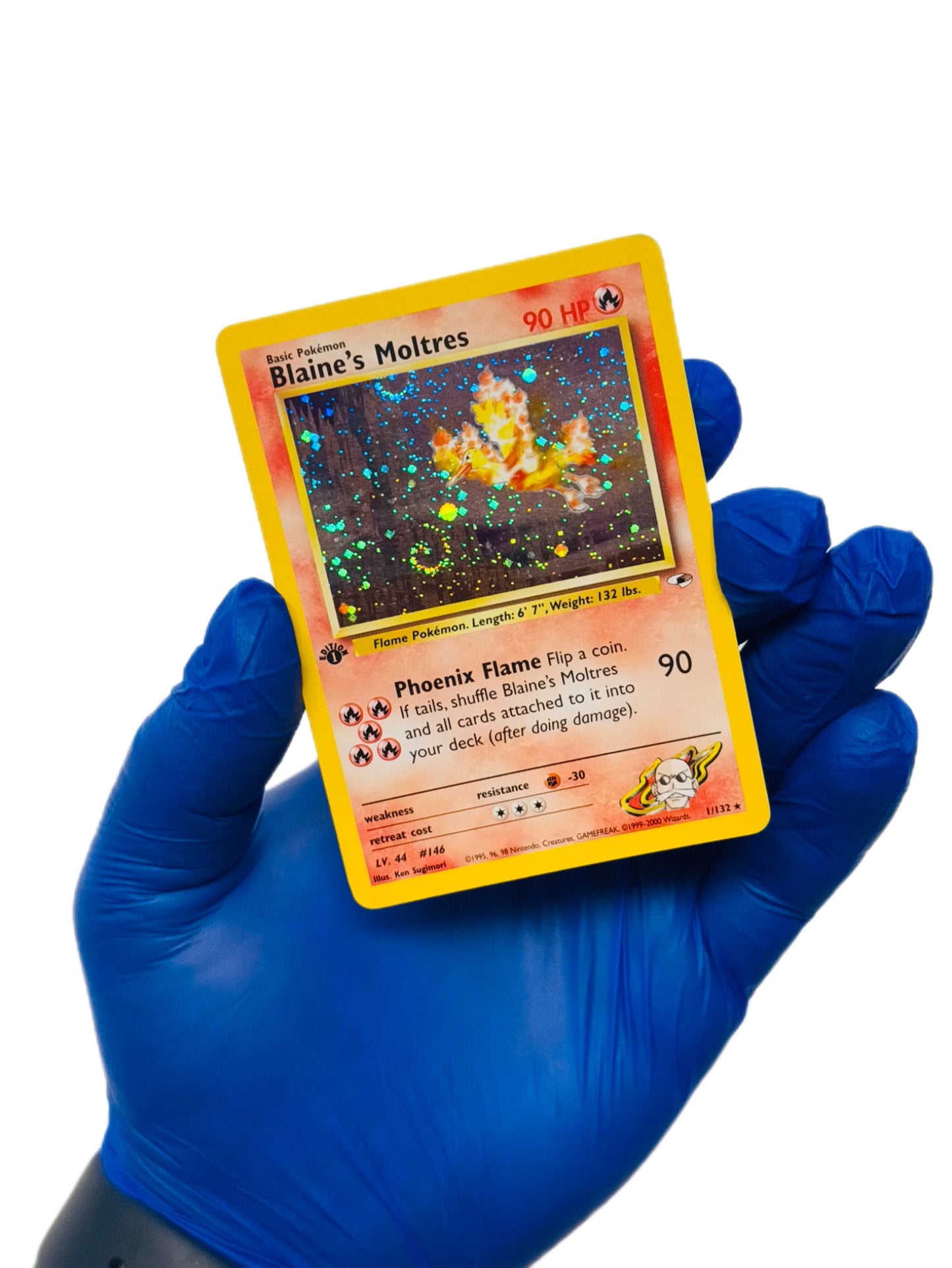 Blaine’s Moltres 1st edition Holo (Swirls)