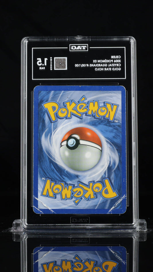 CELEBI 2006 Pokémon EX Crystal Guardians #100/100 gold star holo card, single graded Pokémon trading card by BlueGloveTCG