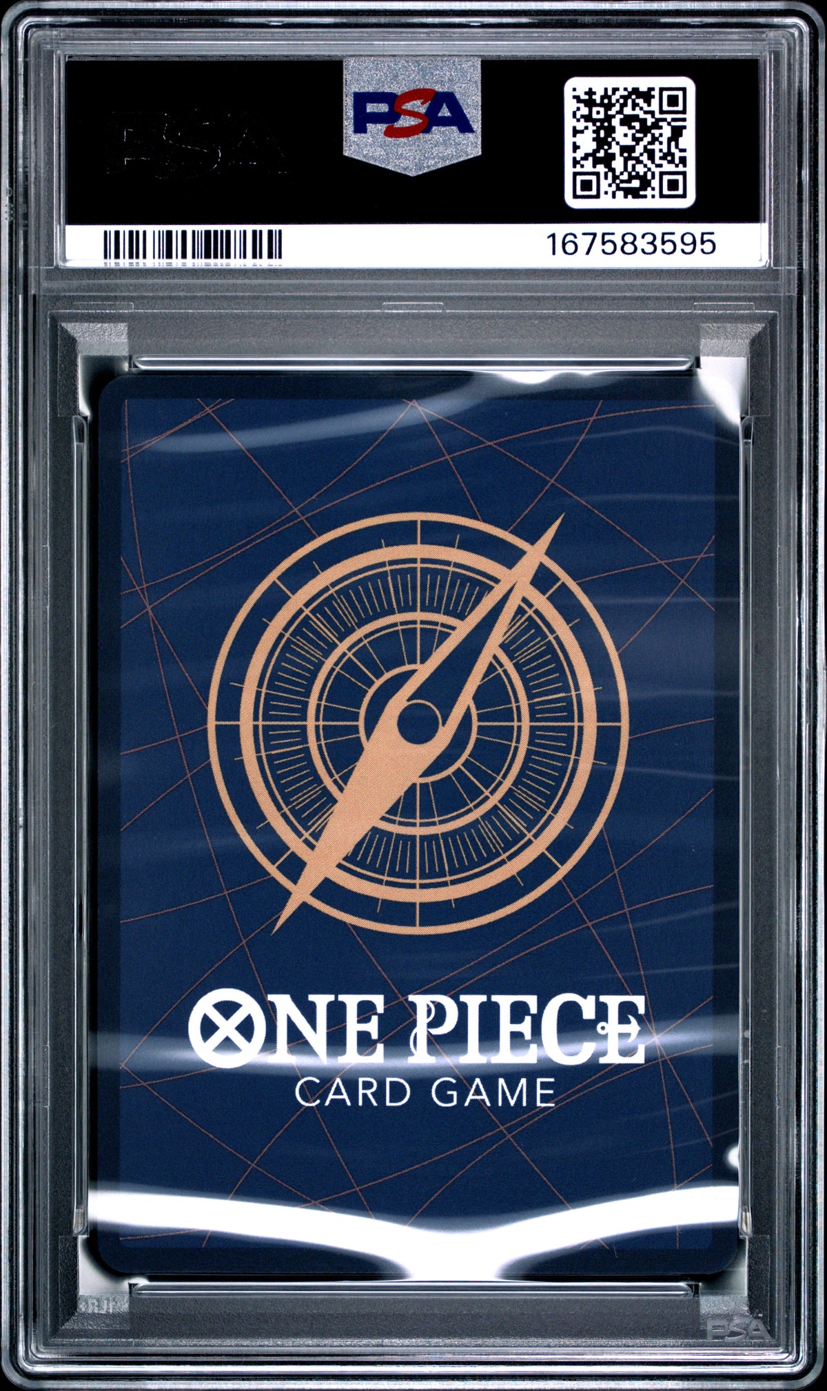 Portgas D. Ace 2025 One Piece 3rd Anniversary Tournament 3 Brothers Pack card by BlueGloveTCG, PSA 10 graded image.