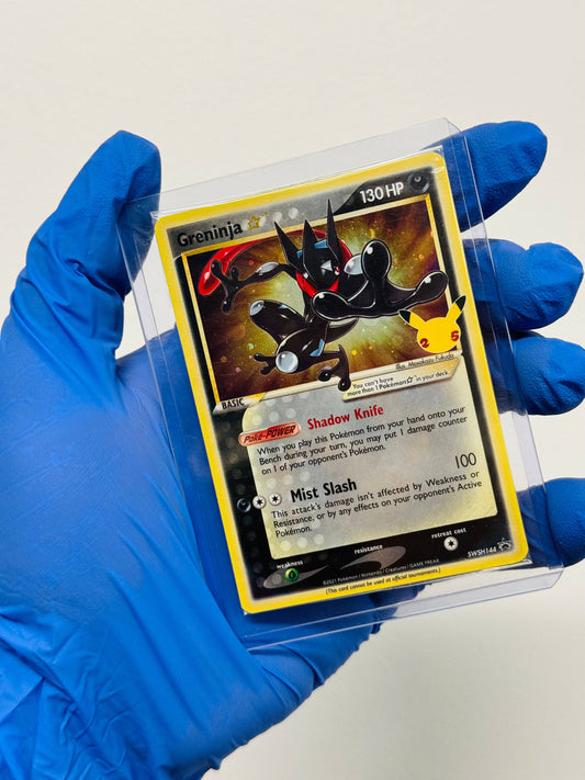 Sealed Greninja Gold Star Promo single card from BlueGloveTCG, featuring detailed artwork of the Pokémon in vibrant colors.