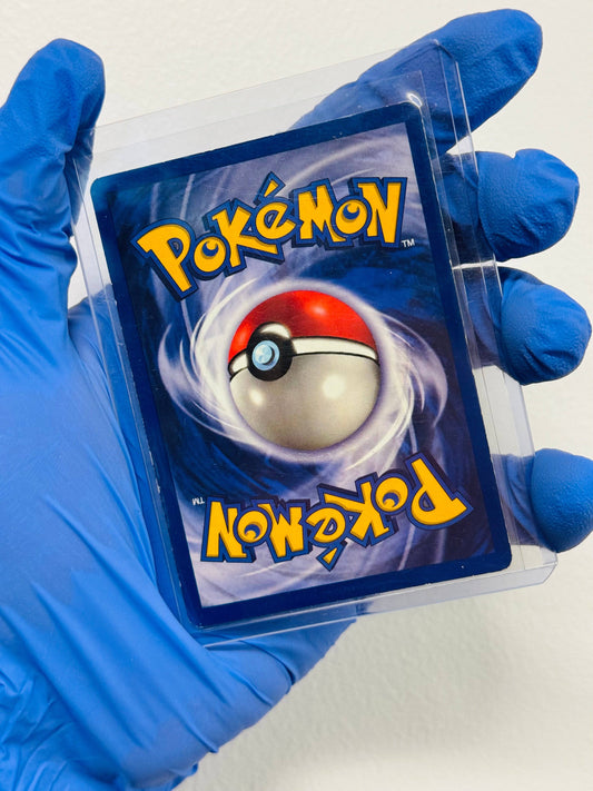 Mewtwo Pokémon 1999 Movie promo trading card from BlueGloveTCG, featuring artwork of the Psychic-type Pokémon.