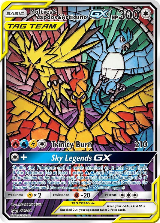 Moltres & Zapdos & Articuno GX - SM Promos - SM210
