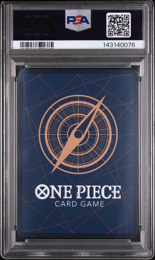 2025 One Piece OP11 En Stussy special alternate art single graded PSA 10 trading card by BlueGloveTCG