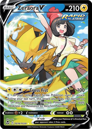 Zeraora V - SWSH12: Silver Tempest Trainer Gallery - TG16/TG30