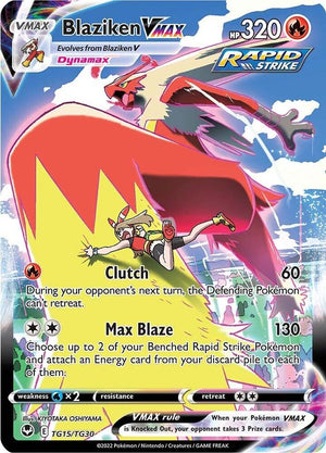 Blaziken VMAX - SWSH12: Silver Tempest Trainer Gallery - TG15/TG30