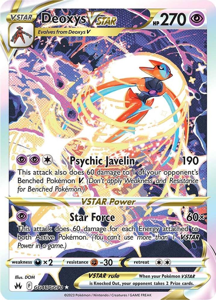 Deoxys VSTAR - SWSH: Crown Zenith: Galarian Gallery - GG46/GG70