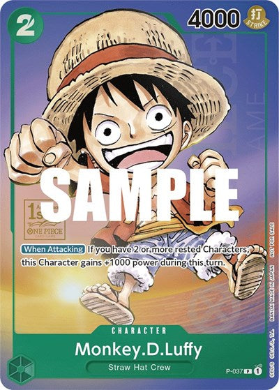 Monkey.D.Luffy (037) (1st Anniversary Tournament) - One Piece Promotion Cards - P-037