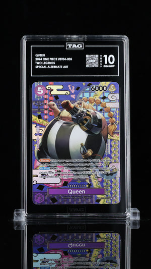 QUEEN
2024 ONE PIECE #ST04-005
TWO LEGENDS
SPECIAL ALTERNATE ART TAG 10