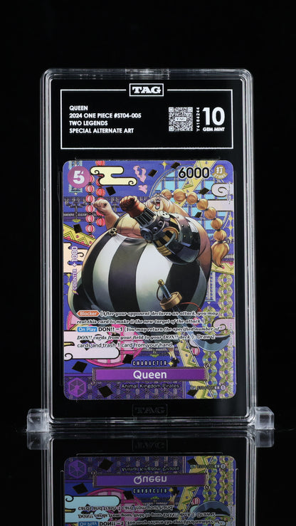 QUEEN
2024 ONE PIECE #ST04-005
TWO LEGENDS
SPECIAL ALTERNATE ART TAG 10