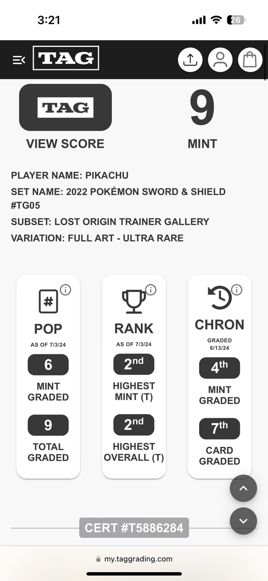 Pikachu TG05 TAG 9 (MT)