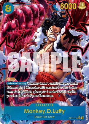 Monkey.D.Luffy (118) (Alternate Art) - A Fist of Divine Speed - OP11-118