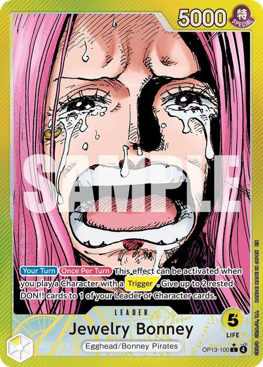 Jewelry Bonney (100) (Alternate Art) - Carrying On His Will - OP13-100
