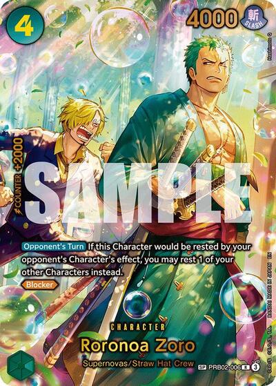 Roronoa Zoro - PRB02-006 (SP) - The Azure Sea's Seven - PRB02-006