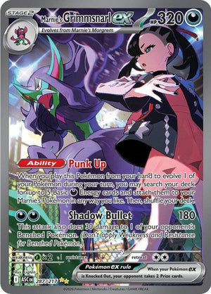 Marnie's Grimmsnarl ex - ME: Ascended Heroes - 287/217