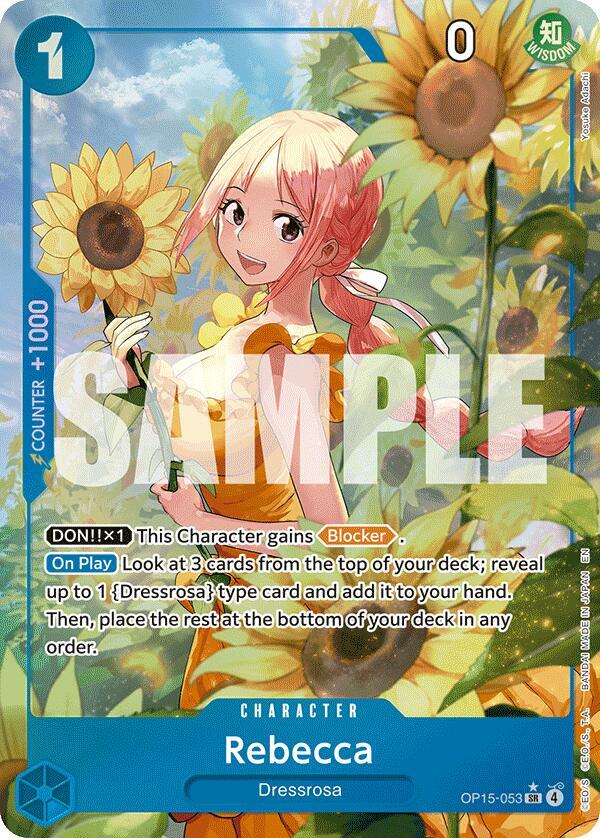 Rebecca (OP15-053) (Alternate Art) - Adventure on Kami's Island - OP15-053