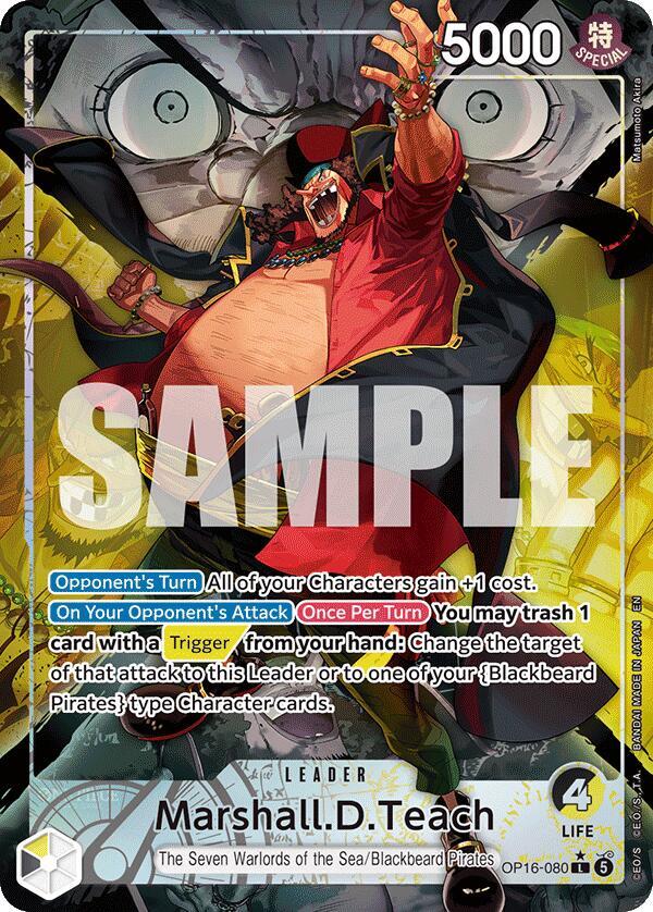 Marshall.D.Teach (080) (Alternate Art) - The Time of Battle - OP16-080
