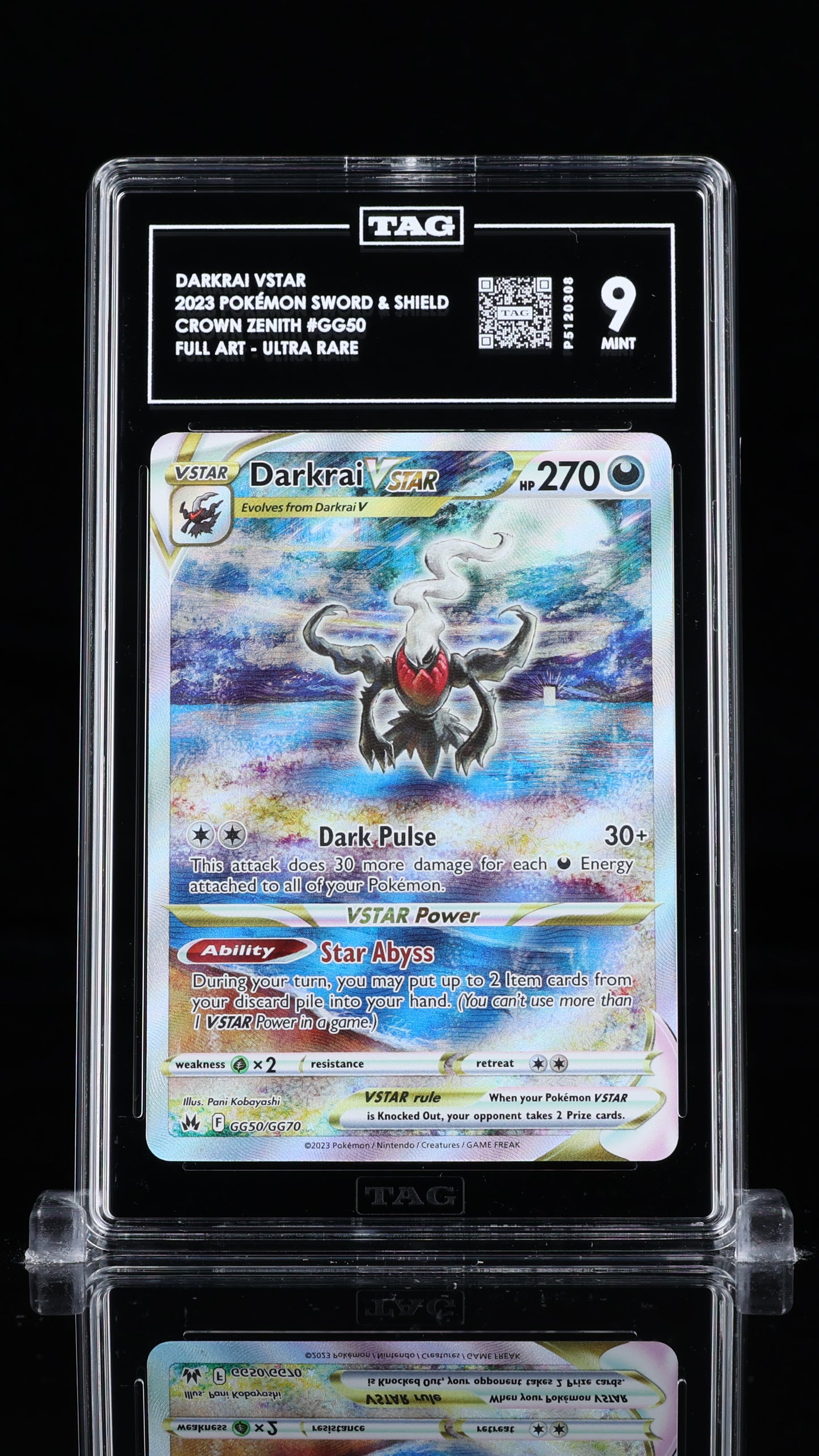Darkrai Vstar Ultra Rare TAG 9 (MT)