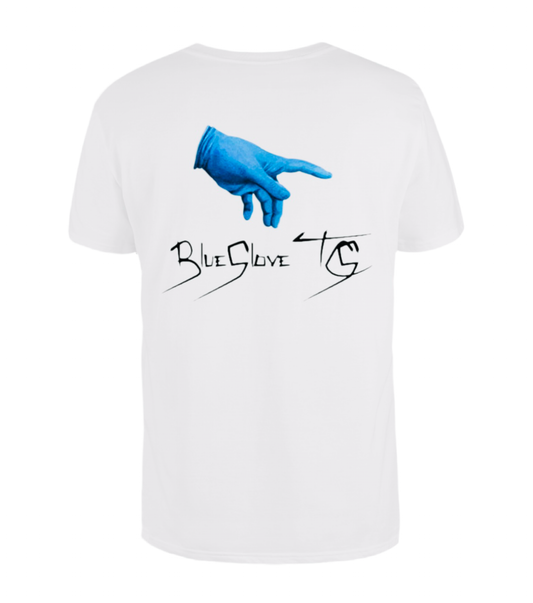 BlueGloveTCG White Stamped T Shirt