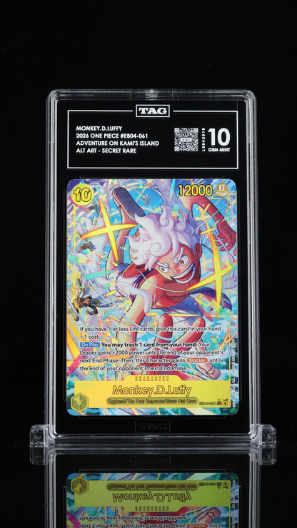 TAG 10 Monkey.D.Luffy EB04-061 Alt Art SR One Piece Card Game (Pop 5)