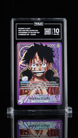 2023 ONE PIECE MONKEY.D.LUFFY OP05-060
AWAKENING OF THE NEW ERA
ALTERNATE ART TAG 10