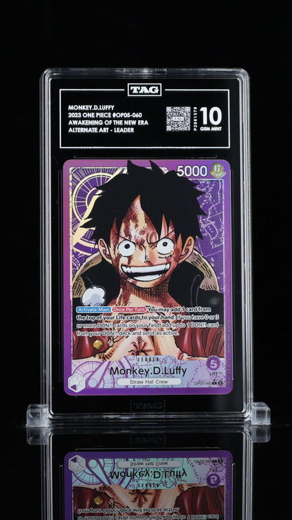 2023 ONE PIECE MONKEY.D.LUFFY OP05-060
AWAKENING OF THE NEW ERA
ALTERNATE ART TAG 10