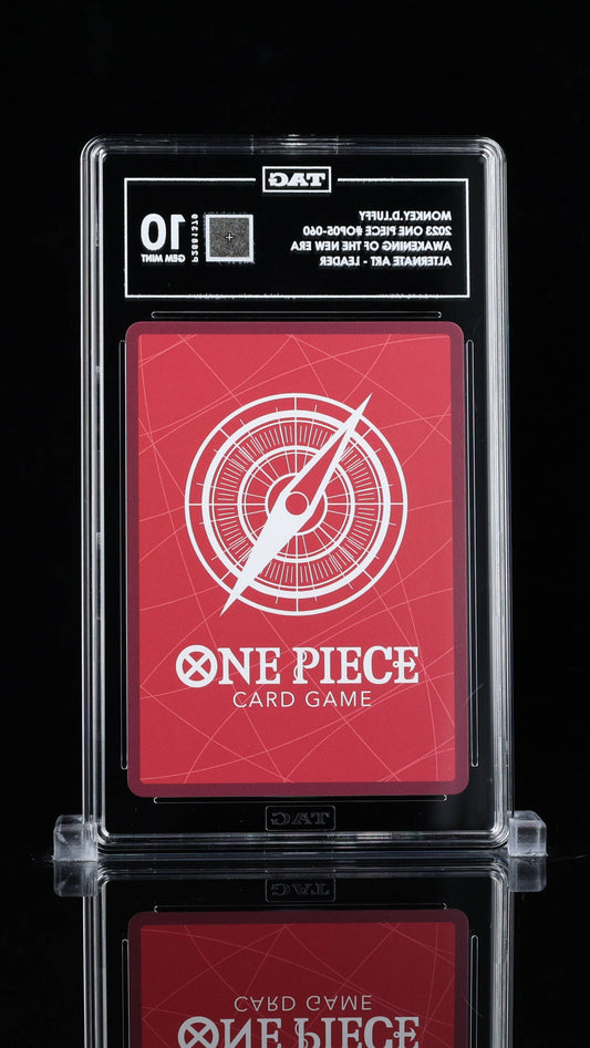2023 One Piece Monkey D. Luffy OP05-060 single graded card by BlueGloveTCG featuring Luffy in vibrant colors from the Awakening of the New Era series