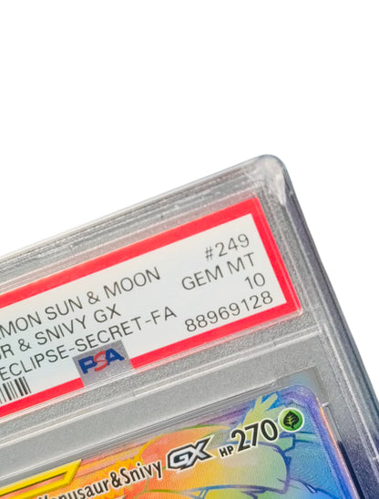 Venusaur & Snivy GX Tag Team “Secret” PSA 10