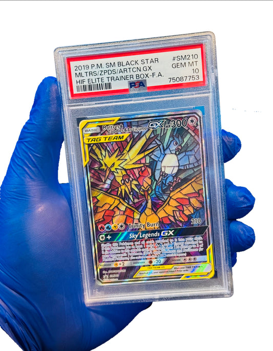 Moltres & Zapdos & Articuno GX Tag Team PSA 10