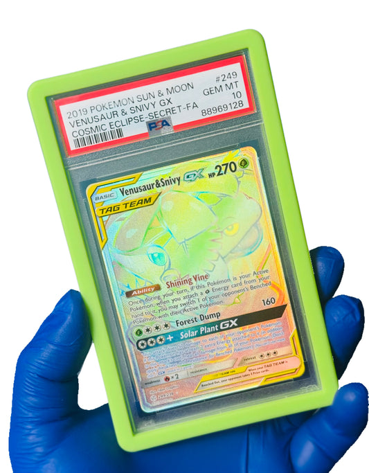 Venusaur & Snivy GX Tag Team “Secret” PSA 10