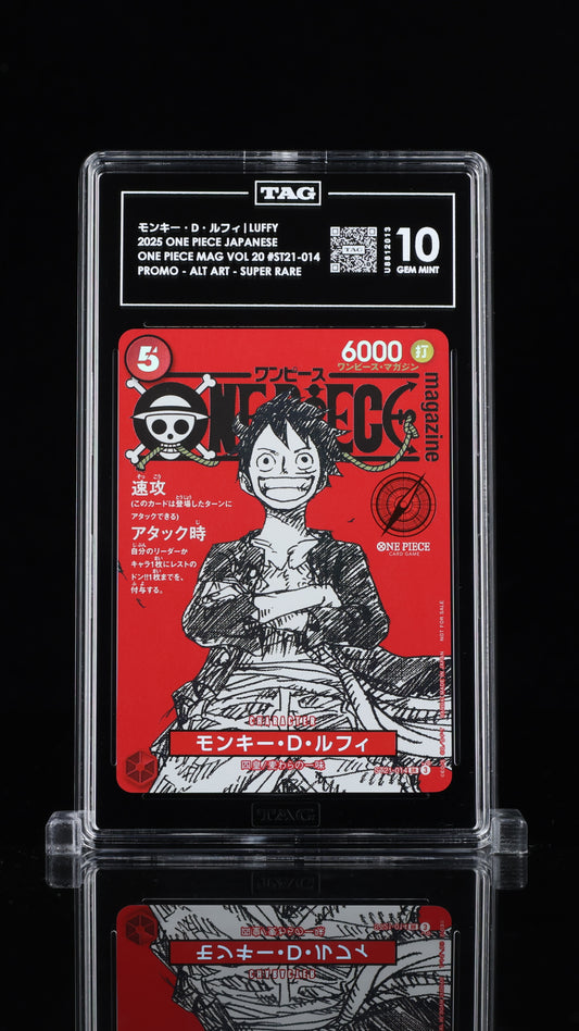 One Piece Card Magazine Vol.20 Monkey D. Luffy Promo TAG 10