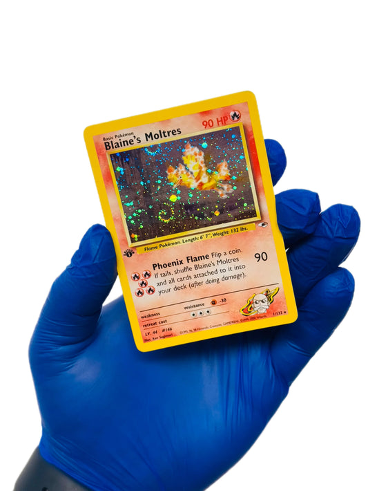 Blaine’s Moltres 1st edition Holo (Swirls)
