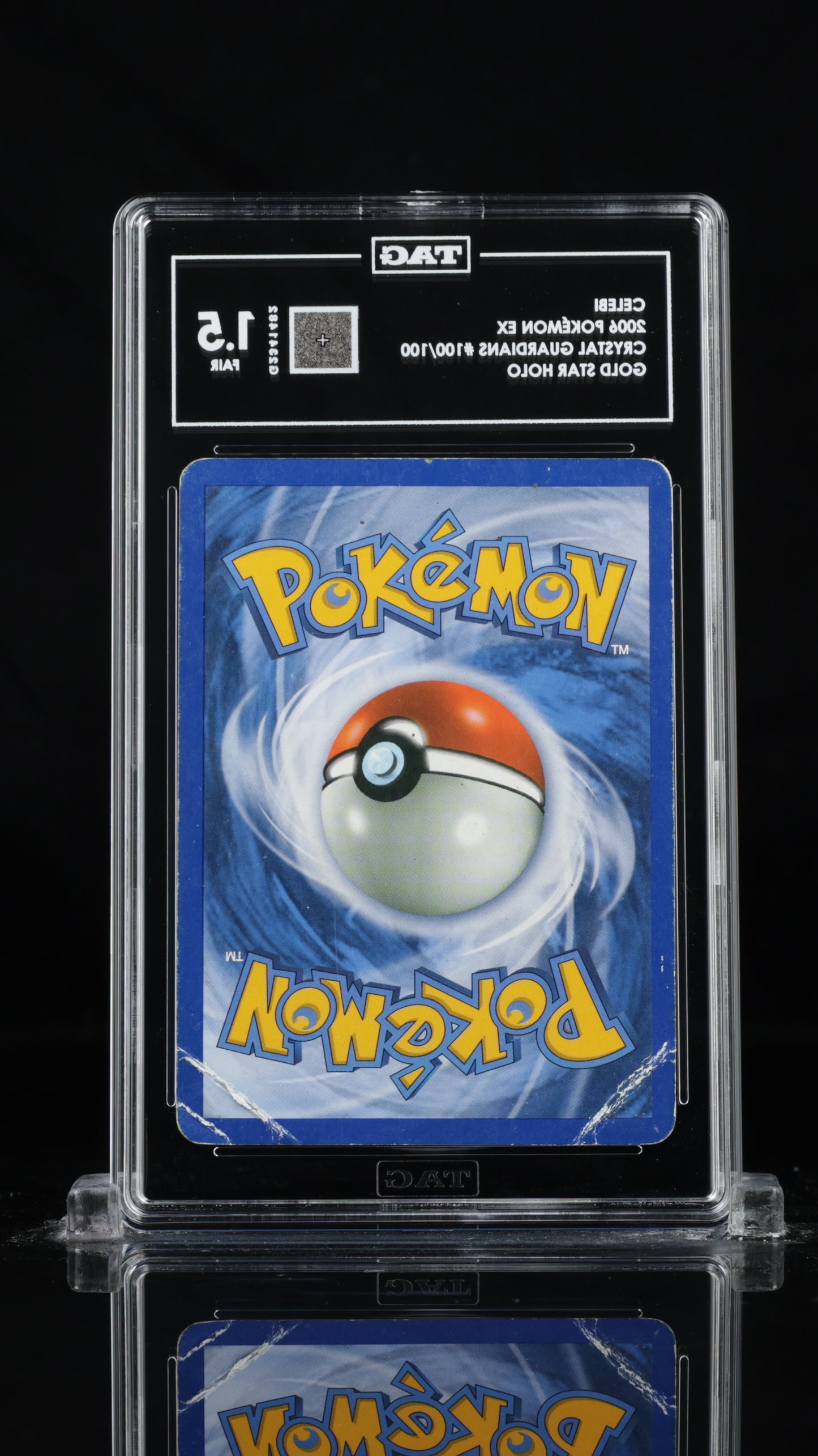 CELEBI
2006 POKÉMON EX
CRYSTAL GUARDIANS #100/100
GOLD STAR HOLO TAG 1.5