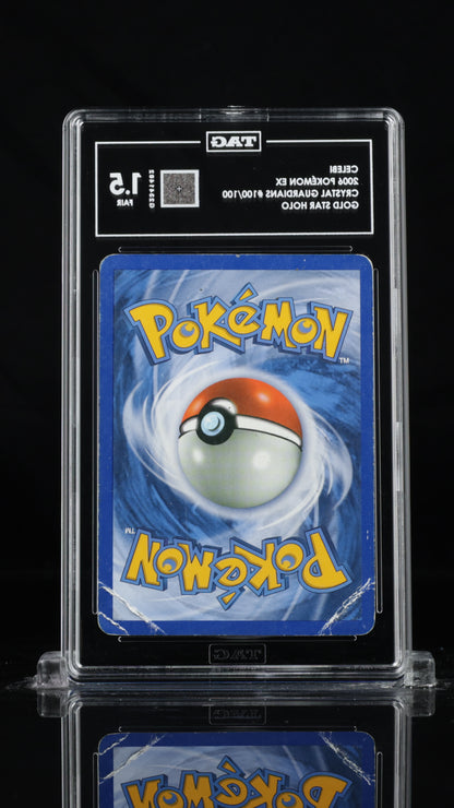 CELEBI
2006 POKÉMON EX
CRYSTAL GUARDIANS #100/100
GOLD STAR HOLO TAG 1.5