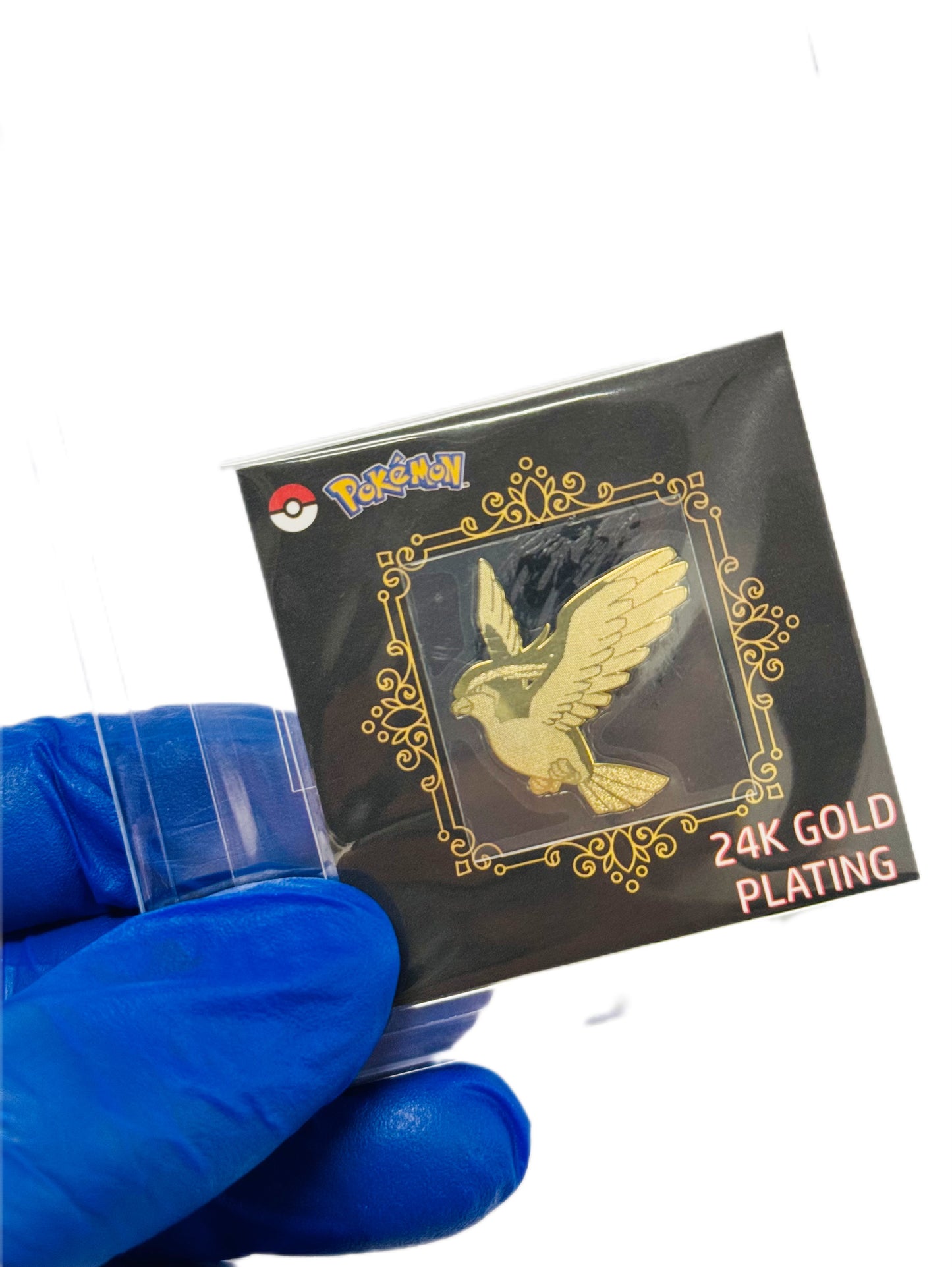 24k Plated Pokemon Sticker (GoldDuck,Pidgeot,Ivysaur)