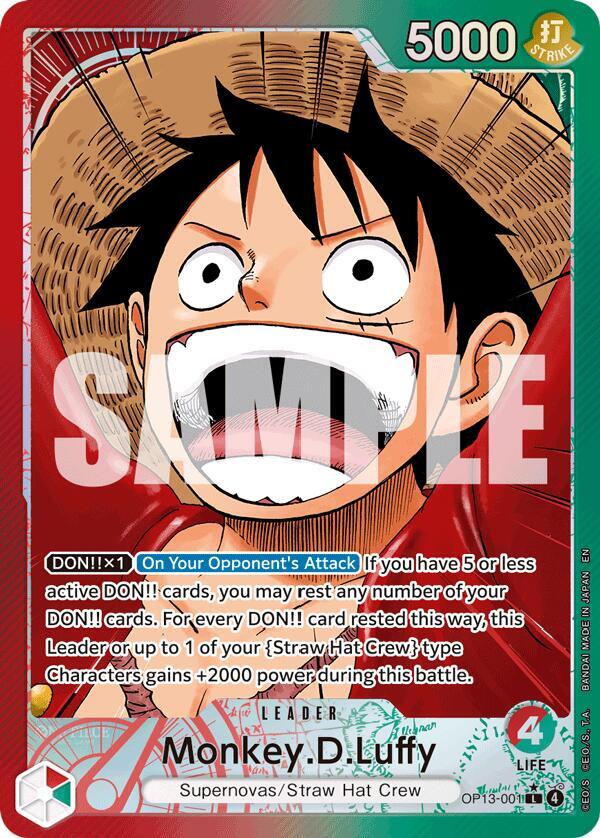 One Piece OP-13 “Carrying on his Will” Booster Box