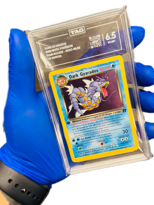 Dark Gyarados 1st edition TAG 6.5